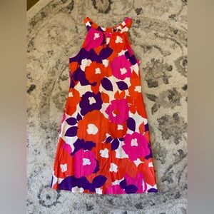 Jude Connally Floral Dress Size XS Orange Purple Pink